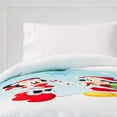 thumbnail image 2 of Mickey & Minnie Mouse Christmas Sherpa Duvet Cover Blanket Blue, Twin 64" x 86", 2 of 2