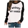 thumbnail image 2 of Nouveaux Hauts pour Femmes 2023 Mode Grande Taille Manches Longues Col Rond Blouse Imprimée Automne Pull Décontracté Hauts Chemise à Manches Longues pour Femmes, 2 of 5