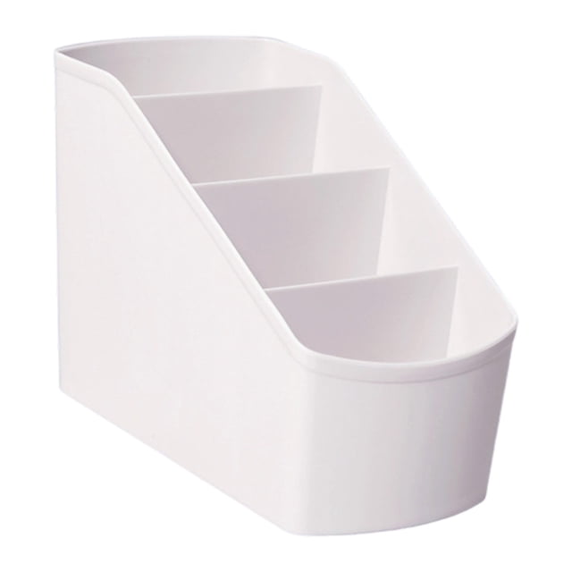 Staron Desk Organizer Caddy, Plastic Desk Organizers with 4 Compartment, Small Multifunctional Desktop Organizer for Home, Office