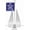 White, variant on Greenfield Fluke Anchor, American-Made, For Boats up to 25ft, Black Coated with Slip-Ring