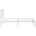 thumbnail image 6 of Bowery Hill Powder-Coated Steel King Size Bed Frame in White, 6 of 16