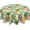 Pineapple 2, variant on St Patricks Day Tablecloth Round Clover Shamrock Green Table Cloths Circular Table Cover Waterproof and Dustproof Wipeable Polyester Tabletop for Dining Kitchen Picnic Party Decor 60 Inch