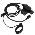 thumbnail image 2 of ABS k-head Walkie Talkie gancho para la oreja auriculares dedo PTT botón micrófono auricular para Uv5r para bf-480, 2 of 8
