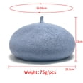 thumbnail image 3 of Kelon Cute Daily Beret Cap for Women, Solid Color Knitted Headwear, Fashion Outdoor Ski and Leisure Hat, One Size Berets, 3 of 8