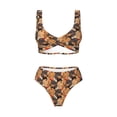 thumbnail image 4 of Daiia Dog Women's Bikini Set Two Piece Swimsuit High Waisted Bikini Adjustable Straps Bikini Perfect for Beach, Pool, and Summer Vacation-Medium, 4 of 9