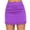Purple, variant on IROINNID Women's Fashion Casual High Waist Stretch Satin Lace Short Elastic Waist Mini Solid Color Skirt