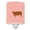 Pink Check, variant on Ankole-Watusu Cow Green Ceramic Night Light