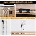 thumbnail image 4 of Clips adhesivos para cables Cable Tidy, XIAOXI Cable Management Holder Organizador de cables eléctricos para automóvil, hogar u oficina - Paquete de 40 (transparente) Shuxiu Wang 9024715004369, 4 of 5