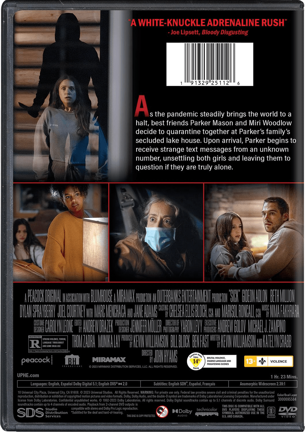 Universal Movie: Sick (2023) - Horror, Thriller DVD