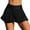 Black, variant on Womens Solid Swim Skirt with Brief Tankini Short Ruffle Bathing Suit Bottoms