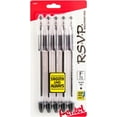 thumbnail image 1 of WWS-R.S.V.P. Ballpoint Pen, Fine Line, Black Ink, 5 Pack (BK90BP5A), 1 of 4