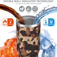 thumbnail image 2 of Camouflage 30oz Handheld Travel Tumbler with Handle – Double Wall Stainless Steel Insulated Cup, Flip Straw Lid, Leak-Proof & BPA-Free for Hot and Cold Drinks – Durable Coffee & Juice Mug White, 2 of 6