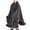 Dark Gray, variant on Xfvqtps Women Cape Faux Fur Collar Plush Edge Cloak Open Front Solid Color Large Size Loose Thickened Windproof Coldproof Warm Winter Long Coat Khaki