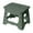 Green, variant on Green Foldable Stool For Outdoor Home Office Use Space Saving Design Size 9.65 X 9.25 X 11.81 Inches Plastic Material Portable Seating Camping Picnic Compact Utility Green