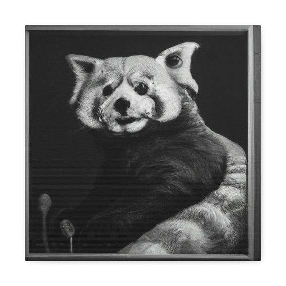 Red Panda Rococo Dream - Canvas