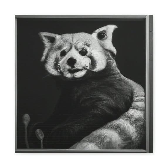 Red Panda Rococo Dream - Canvas