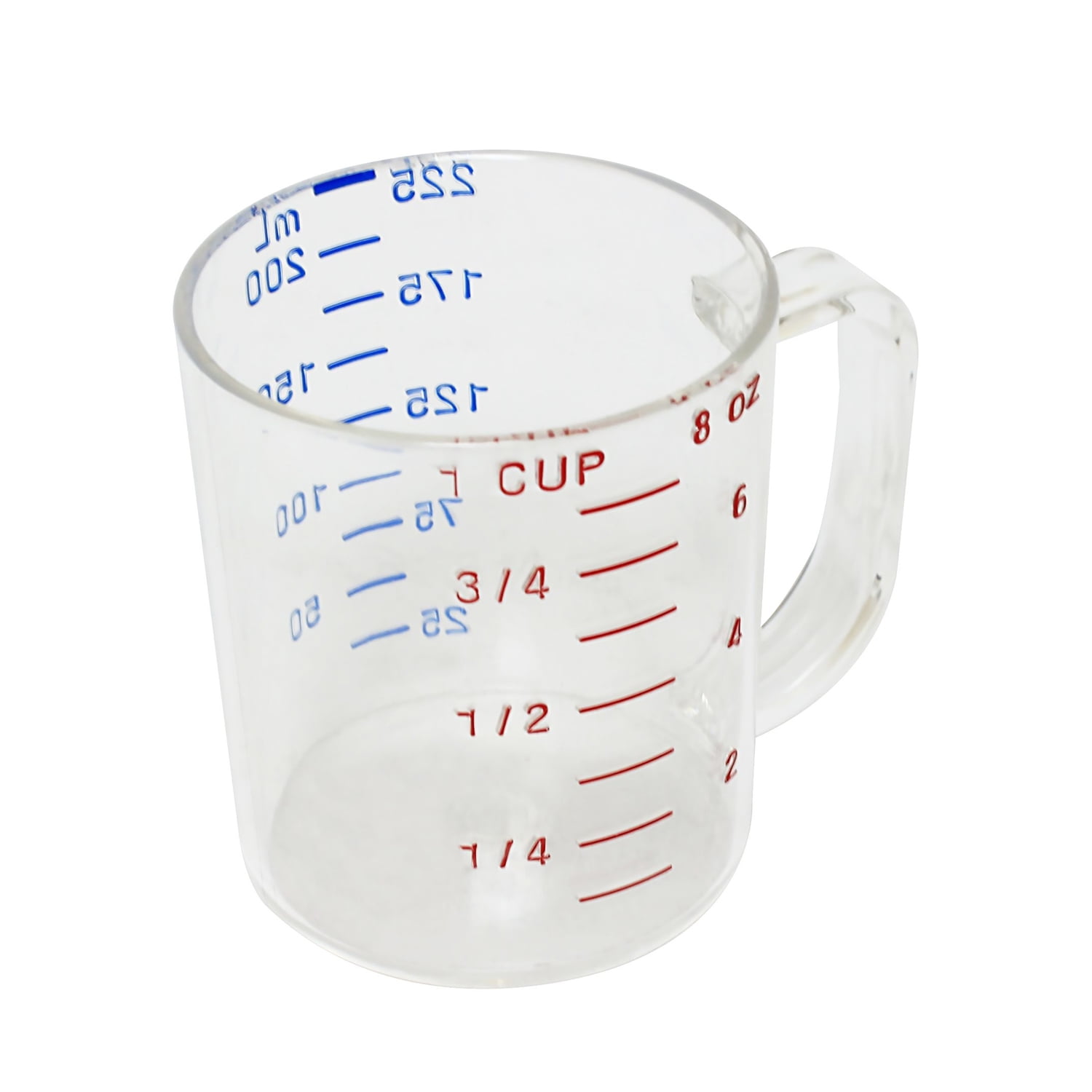 Royal Industries Polycarbonate Liquid Measuring Cup, 1 cup, graduated in  cups/ml
