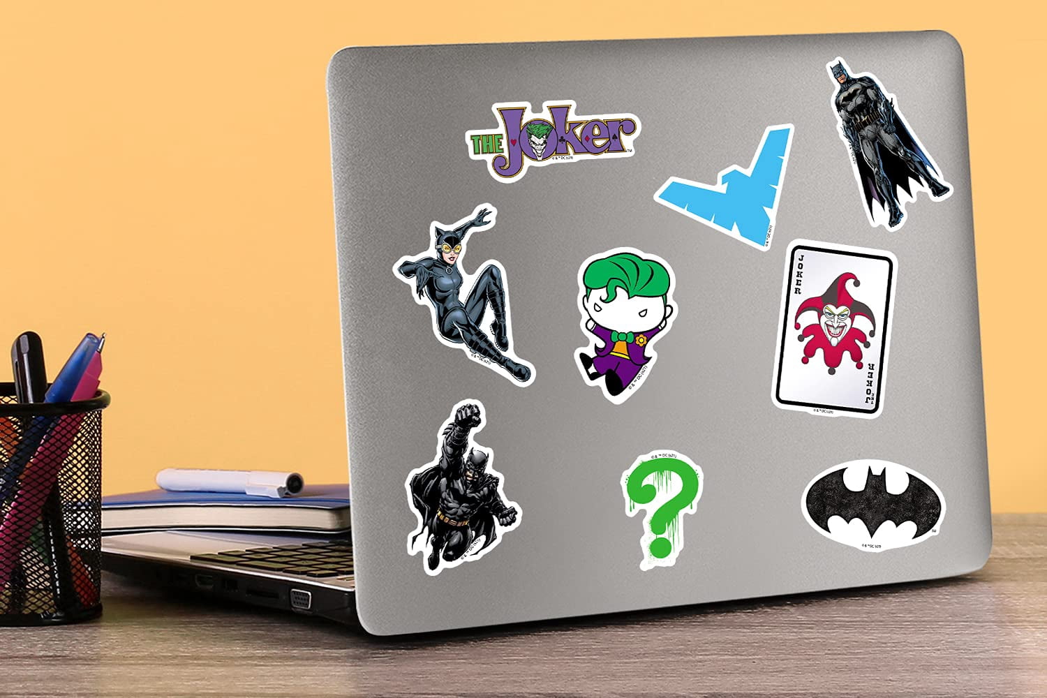 Batman Sticker Pack 100ct Bundle  DC Super Hero Die-Cut Vinyl Large Deluxe Decals for Laptop, Water Bottle, Scrapbooking, Tablet & Indoor/Outdoor Use