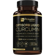 Optisorb Liquid Curcumin with Vitamin D - 60 Liqcaps | 185x Turmeric & Curcumin Bioavailability - Ultra Bioavailable | Liquid Capsules with 500mg NovaSOL per Capsule - UK Manufactured