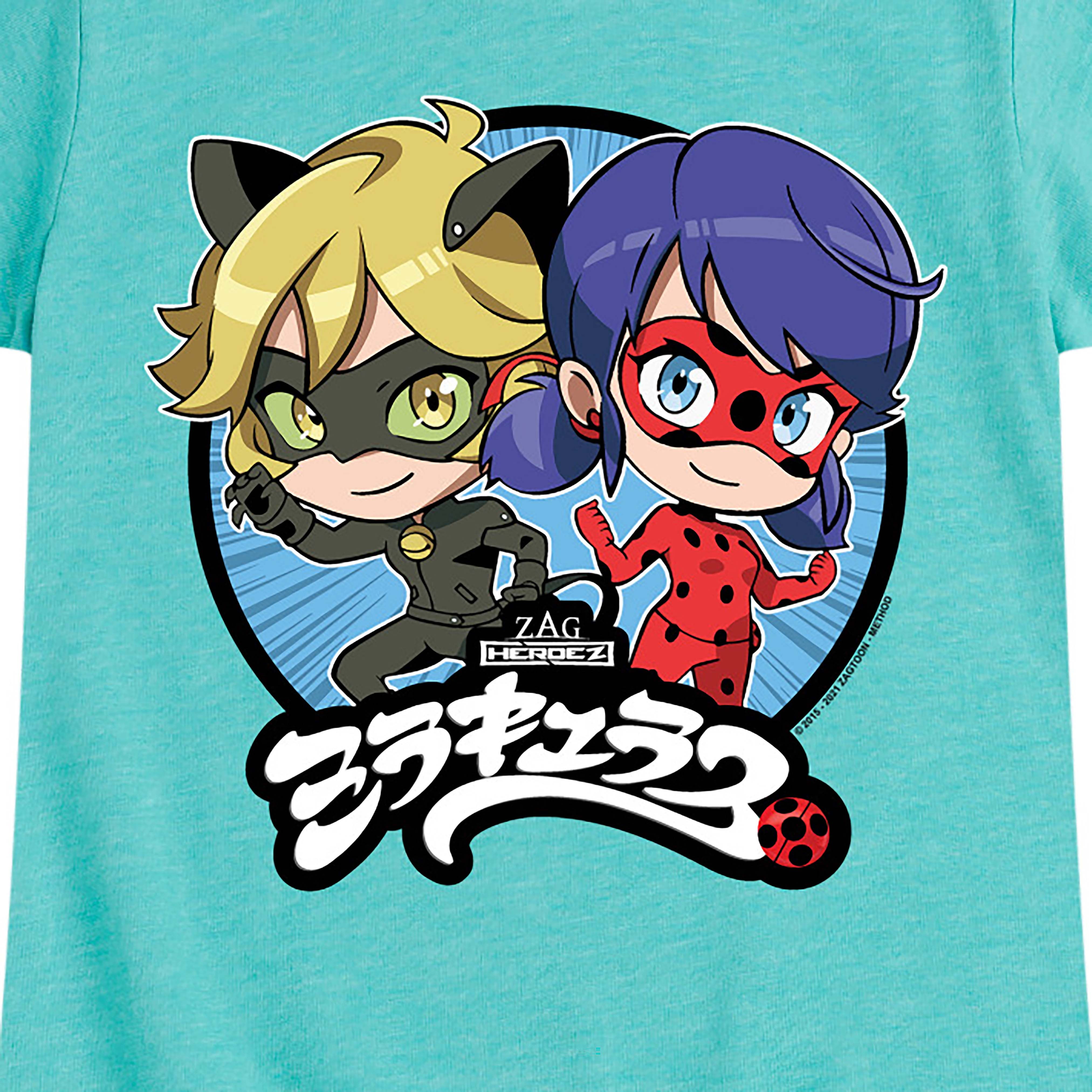 Miraculous: Tales Of Ladybug & Cat Noir Duo Boyfriend Fit Girls T-Shirt