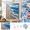 B, variant on Beach Wave 5D Pearl Diamond Painting Kit, 30 x 40 cm DIY Art Craft Set, Pre-Printed Canvas Mosaic Supplies for Adults Beginners, Home Wall Hanging Decoration