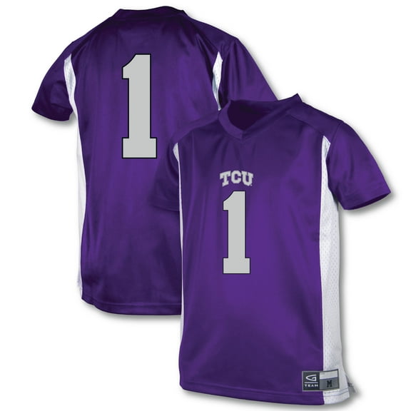 Youth Garb #1 Purple TCU Horned Frogs Football Jersey