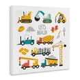 thumbnail image 2 of Stupell Industries Contemporary Let's Build Various Construction Trucks Canvas Art, 24 x 24, by Creative Studio, 2 of 8