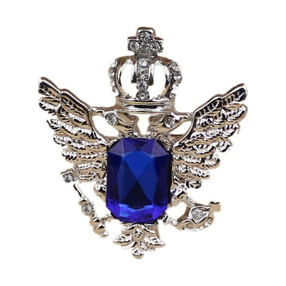Men' Crystal Neck Tips Collar Pin Brooch Fashion