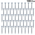 thumbnail image 1 of LOLIPPYY 100 Pcs Vis et Bouchons Muraux Auto-Tapotage Vis Argent Acier Carbone, 1 of 6