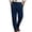 Dark Blue, variant on SAWOBUUN Men's Pleated Dress Pants Straight Leg High Drape Business Casual Suit Trousers with Pockets