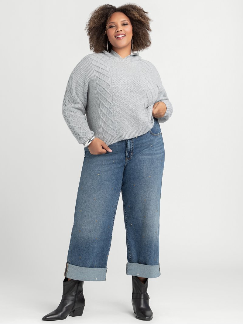 Jessica Simpson Women's and Women's Plus Zinnia Boyfriend Jeans