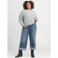 thumbnail image 3 of Jessica Simpson Women's and Women's Plus Zinnia Boyfriend Jeans, 25" Inseam, Sizes 2-24, 3 of 6