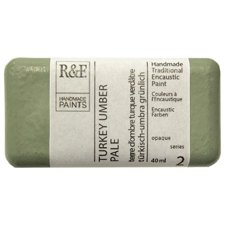UPC: 0836943008144 | R&F Handmade Paints Encaustic Paint Cakes  40ml Cakes  Turkey Umber Pale