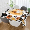 thumbnail image 4 of Coolnut Halloween Pattern Rectangle Tablecloth 60x108In,Dinner Table Cover for Outdoor & Indoor Patio, Picnic, BBQ, Holiday Party Halloween Decoration, 4 of 7
