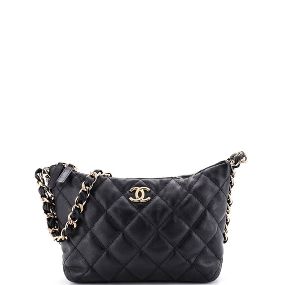 Pre-Owned CC Chain Hobo Quilted Caviar Small By Rebag