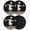 Black, variant on Funny Chef Coasters Set of 2, Absorbent Coasters for Drinks, Chefs Cook Food Kitchenware Retro Black Plaid Coaster for Desk Coffee Table Protection, Home Decor House Warming Gifts 4"