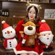 thumbnail image 5 of 1 pieza de 20 cm de adorable Papá Noel de peluche, lindo alce, muñeco de nieve, muñeco de peluche, decoración navideña para el hogar, regalos de Año Nuevo para niños, 5 of 5