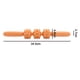 thumbnail image 2 of Bienvenido Rodillo Muscular Masaje Stick 3 Bolas, Masajeador De Celulitis, Masajeador De Fascia Apretado De Tejido Profundo, Pierna, Espalda, Rodillo Corporal Herramientas De Palo De Masaje De Tejido, 2 of 5