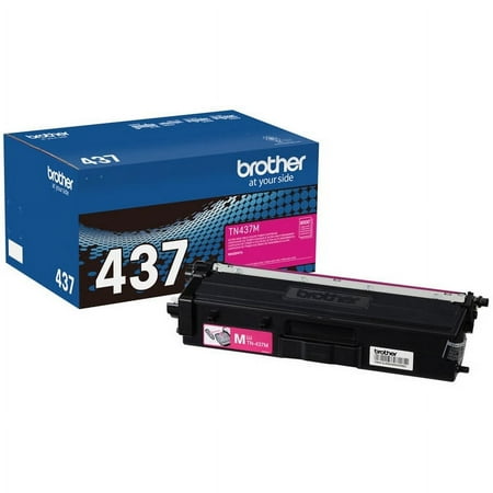 UPC: 0012502666394 | Brother Genuine TN437M Ultra High‐yield Magenta Printer Toner Cartridge