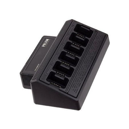 Charger for Yaesu-Vertex FNB-V104 Universal Rapid Six-Bay Drop-in Charger (Built-in Power Supply)