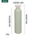 thumbnail image 2 of Travel Shampoo Bottles, Leak-Proof Flip-Top Containers for Toiletries, 1-Pack Set with 260ml Sizes, HDPE Plastic for Lotion, Conditioner, and Shower Gel, 2 of 4