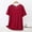 Red, variant on Women Pajama Tops Solid Crew Neck Short Sleeve Thin Plain Style Basic Layering Tee Sleep Top