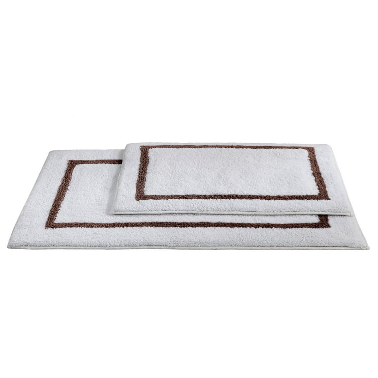 Modern Threads 2 Pack Reversible Bath Mat, Mocha - Walmart.com