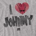 thumbnail image 2 of Johnny Bravo I Heart Johnny Women's T Shirt, Athletic Heather, Medium, 2 of 6