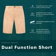 thumbnail image 5 of Visive Mens Hybrid Quick Dry Board Shorts - Stretch Fabric for Golf, Swimming, Hiking - Stylish Summer Casual Wear - Big & Tall Sizes 30-44 - Versatile Shorts - Ideal for Active Lifestyles & Vacations, 5 of 8