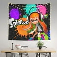thumbnail image 4 of Splatoon Wall Tapestry Cartoon Poster Wall Hanging Tapestry for College Dorm Living Room Bedroom Decoration 59x59 Inch, 4 of 7