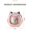 thumbnail image 3 of Portable Mini Pet Cartoon Hand Warmer with USB Charging Function and Night Light Feature for Personal Heating Comfort, 3 of 5