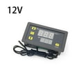 thumbnail image 2 of Wweixi Thermostat Control LED Display Adjustable Thermostats Multifunctional Controller Heat Cooling Tanks Refrigerator Black 12V, 2 of 8