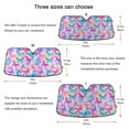 thumbnail image 5 of Gorgeous Butterfly Car Windshield Sun Shade Foldable Car Front Window Visor Heat and UV Protection 53x23.5, 5 of 8