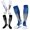 Blue Black White, variant on 3 Pairs Copper Compression Socks for Women & Men Circulation 15-20 mmHg - Better Blood Flow, Swelling , Best Support for Medical, Running, Nursing